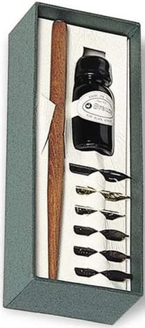 Petit coffet calligraphie porte-plume cigare