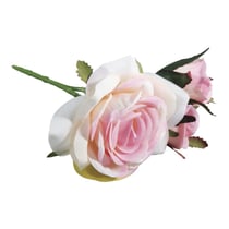 Fleurs rose en plastique