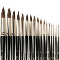 Pinceau aquarelle Kazan rond n° 18