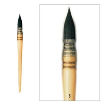 Pinceau aquarelle petit-gris pur n° 6