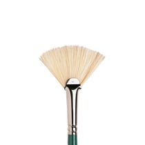 Pinceau Huile en soies de porc Winton - Éventail manche long - N° 5