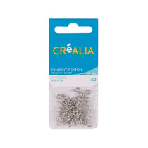 50 pitons à visser Ø 4 mm  Créalia - Rhodium