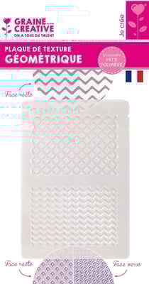 Plaque de texture géométrique - 13,5 x 20 cm