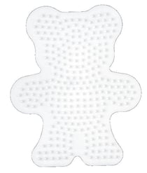 Plaque carrée pour perles Hama - 14x14 cm - Transparente - 841