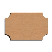 Support médium - plaque de porte - 22x14cm