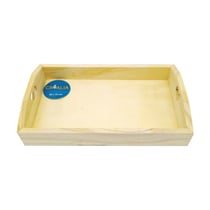 Petit plateau en bois 22x13 perforé 2 cœurs - Créalia