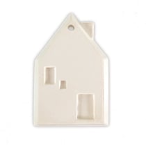 Support à décorer en plâtre - Noël - Maison