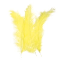 PLUME 10/15CM SACHET 15PCE JAU PLUME 10/15CM SACHET 15PCE JAUNE