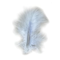 Sachet 10 plumes Bleu cleir 8cm
