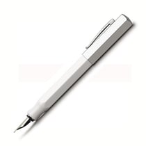 Stylo plume Faber Castell - Ondoro chêne fumé - Noir - Plume moyenne
