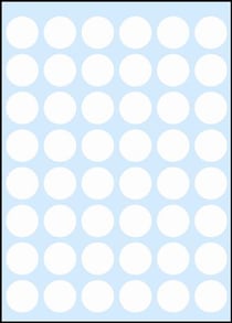 POCH 240 ETIQUETTES 12mm BLANC POCH 240 ETIQUETTES 12mm BLANC
