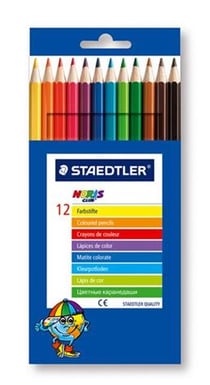 POCHETTE 12 CRAYONS COULEUR POCHETTE 12 CRAYONS COULEUR NORIS CLUB