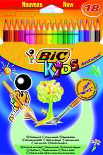 POCHETTE 18 CRAYONS COULEUR AQ POCHETTE 18 CRAYONS COULEUR AQUACOULEUR