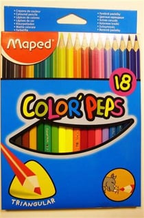 Pochette 18 crayons de couleur color'peps