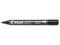 Lot de 4 marqueurs permanents - Couleurs classiques - Permanent Marker 100 - Pointe fine - Pilot