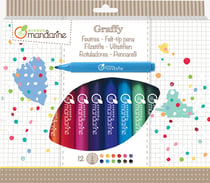Pochette de 12 feutres