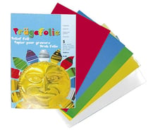 Lot de 5 feuilles de métal à repousser