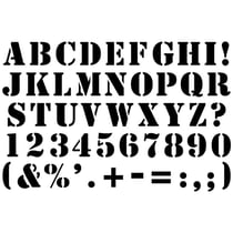 Pochoir Alpha - 10 x 15 cm