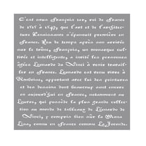 Pochoir Chalky - Ecriture française