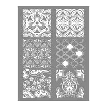 Pochoir pâte polymère - Hindou - 11,4x15,3 cm