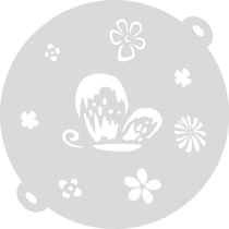 Lot de 2 pochoirs à patisserie - Fleur - 26 cm - Rayher