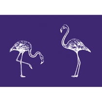 Pochoir - 2 flamants rose - 15x21 cm