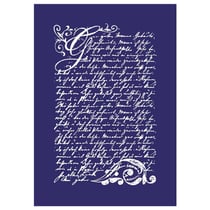 Pochoir - Poésie vintage - 15 x 21 cm - Rayher Hobby