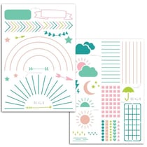 2 pochoirs bullet journal - Motif Trackers