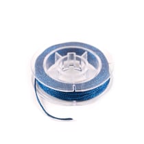 Cordon pailleté tissé 1 mm x 10 m Créalia - Bleu