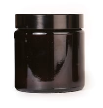 Pommadier avec son couvercle - verre ambré - Graine créative - 120 ml