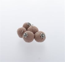 Lot de 5 Pompons fil 20mm - nude