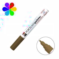 Feutre pour porcelaine & verre - 1-2mm - or