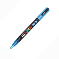Marqueur Posca - Pointe conique fine - Bleu foncé pailleté - PC3ML