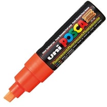 Marqueur Posca - Pointe large - Orange fluo - PC8K