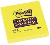 POST IT 76X76 SUPER STICKY 90F POST IT 76X76 SUPER STICKY 90FL JAUNE