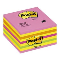 Post it 76x76mm 450 feuilles néon rose