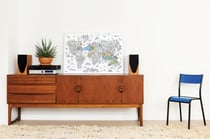 Poster géant à colorier - Atlas - OMY