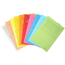 Lot de 10 chemises à fenêtres A4 - Super - Carton - Exacompta