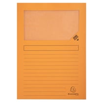 Lot de 25 chemises à fenêtre A4 - Forever - Carton recyclé - Exacompta - Orange