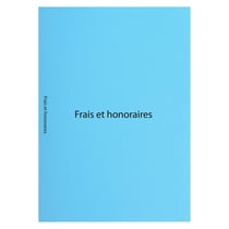 Lot de 40 sous chemises A4 - Frais et honoraires - Carton - Exacompta - Bleu