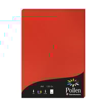 1 étui de 50 feuilles Pollen 210x297 mm 120g - Rouge corail