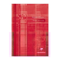 1 registre d'appel journalier - Format A4 21 x 29.7 cm - Clairefontaine - 28 pages - Coloris assortis