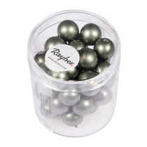 Perles Renaissance dépolie olive 10 mm x perles