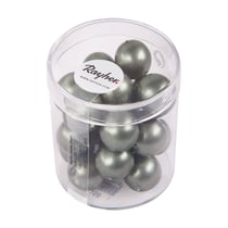 Perles Renaissance dépolie olive 12 mm x perles