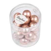 Perles Renaissance dépolie rose 12 mm x perles