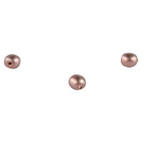 Perles Renaissance dépolie rose antique 4 mm x perles