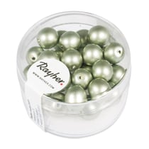 Perles Renaissance dépolie argent 8 mm x perles
