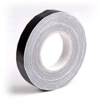 Rouleau de toile adhésive 25mm - 50m - Noir