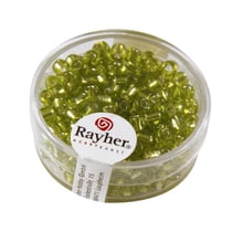 Perles de rocaille - garniture argent - 4 mm - 17 g - vert clair