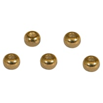 Perles de rocaille mix - grand trou - or métal